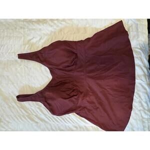 Women's Swimsuit Tankini by Shapermint. Burgundy - Size 2XL NWT